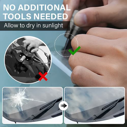 ALLSOP GlassFix — Windshield Chip & Crack Repair Kit