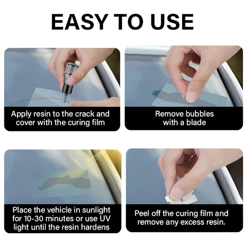 ALLSOP GlassFix — Windshield Chip & Crack Repair Kit